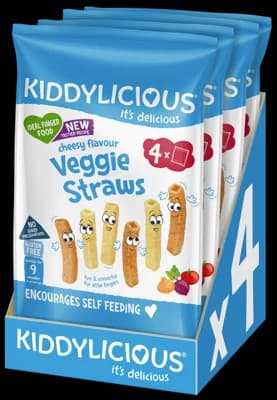 Kiddylicious Tyčinky se sýrovou příchutí multipack 4x12g