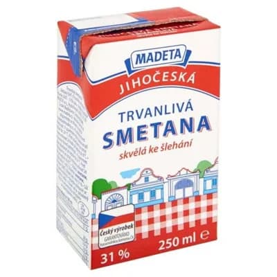 Madeta Jihočeská trvanlivá smetana