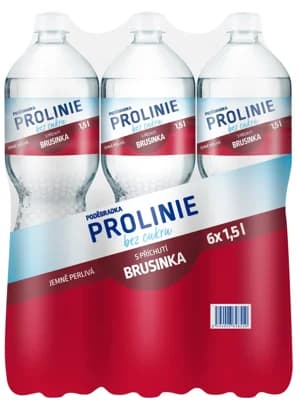 Poděbradka Prolinie brusinka 6×1,5 l