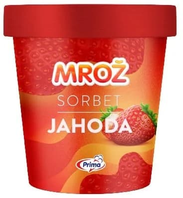Mrož sorbet jahoda