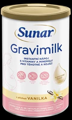 Sunar Gravimilk s příchutí vanilka