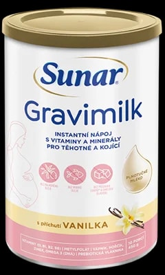 Sunar Gravimilk s příchutí vanilka