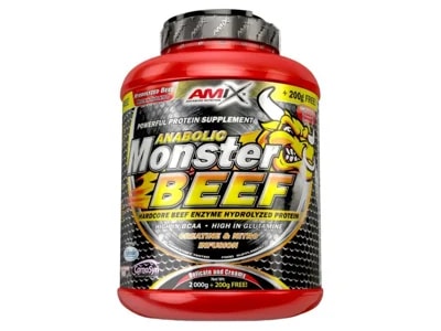 AMIX Anabolic Monster BEEF vanilka limetka