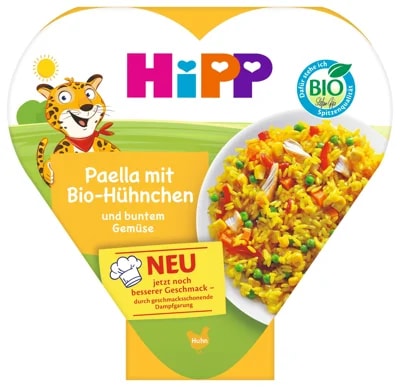 HiPP BIO Paella se zeleninou a kuřecím masem