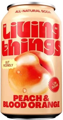 Living Things Limonáda broskev a červený pomeranč