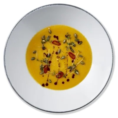 Cibule Bistro Dýňový krém s kokosovým mlékem vegan