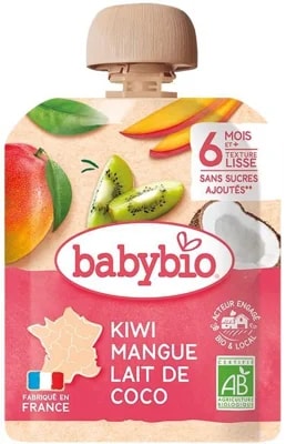 Babybio BIO Kapsička kiwi, mango a kokos