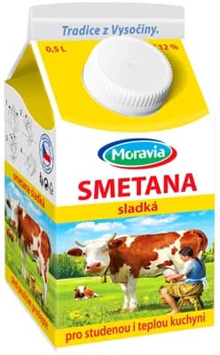 Moravia/Bohemilk Smetana na vaření čerstvá 12 %