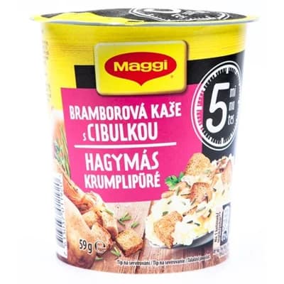 Maggi 5minut cup Bramborová kaše s cibulkou
