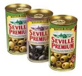 Seville Premium Olivy zelené+černé mix 3x350g