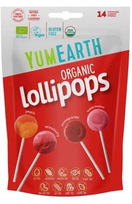 YumEarth BIO Ovocná lízátka 14 ks