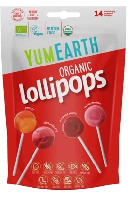 YumEarth BIO Ovocná lízátka 14 ks