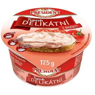 PRÉSIDENT Tvaroh delikátní s rajčaty