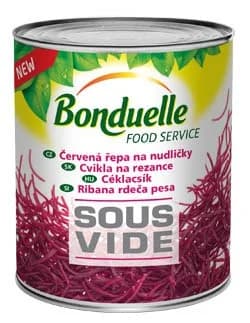 Bonduelle Řepa červená nudličky sous vide 2, plech