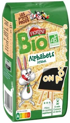 Fiorini BIO Těstoviny ve tvaru písmenek