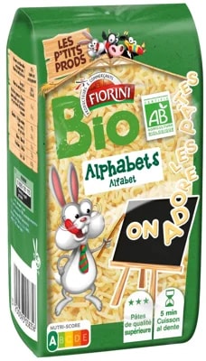 Fiorini BIO Těstoviny ve tvaru písmenek