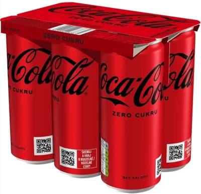 Coca-Cola Zero (6x0,33 l) plech