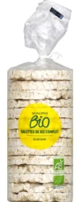 Monoprix Bio celozrnné rýžové chlebíčky