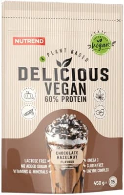 Nutrend Delicious Vegan Protein - Čokoláda/lískový ořech