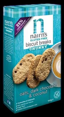 Nairn's Ovesné sušenky s čokoládou a kokosem bez lepku