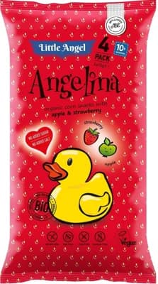 Little Angel BIO Angelina křupky jablko a jahoda 4×15 g