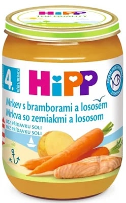 HiPP Mrkev s bramborami a lososem