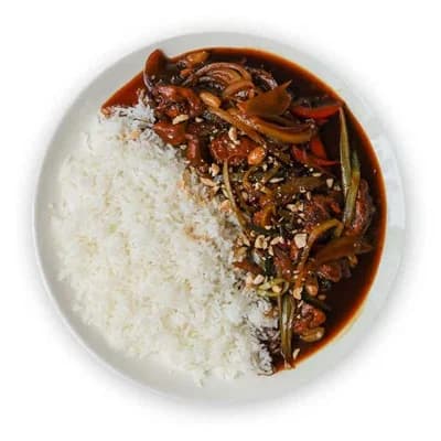 Hotovky by Košík Kuřecí kung pao, jasmínová rýže