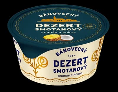 Milsy Bánovecký smetanový dezert Ananas + kokos