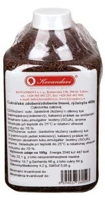 Kovandovi Cukrový posyp - tmavá rýže