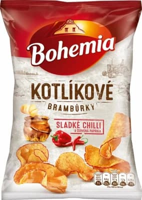 Bohemia Kotlíkové brambůrky sladké chilli a červená paprika