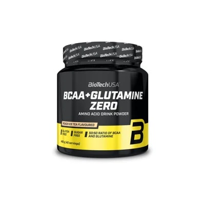 BioTech USA BCAA+Glutamine Zero – broskev/ledový čaj