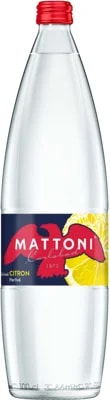 Mattoni Minerální voda perlivá citron sklo