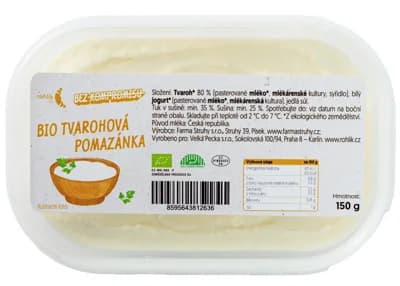 Rohlik.cz BIO Tvarohová pomazánka