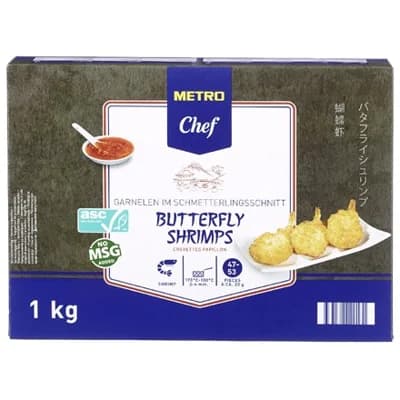 METRO Chef Krevety Butterfly ASC mraž.
