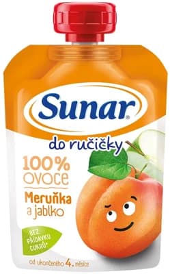 Sunar Do Ručičky Ovocná kapsička meruňka a jablko od 4. měsíce