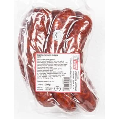 Klobása zámecká papriková chlaz. váž. cca 1,25 kg