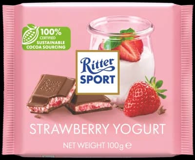 Ritter Sport Čokoláda jahoda-jogurt