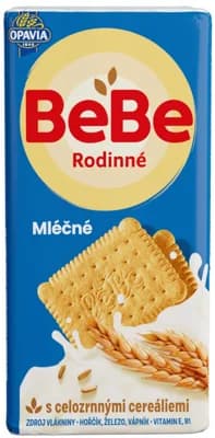 Opavia sušenky BeBe Rodinné mléčné cereální
