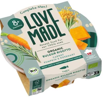 LoveMade BIO Rizoto z bulguru pro děti od 8. měsíce