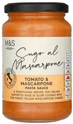 Marks & Spencer Rajčatová omáčka na těstoviny s Mascarpone a olivovým olejem