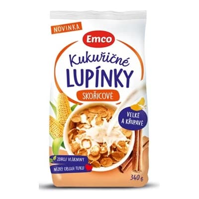 Emco Kukuřičné lupínky skořice