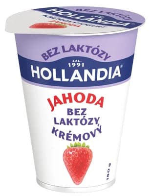 Hollandia Krémový jogurt jahoda bez laktózy