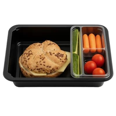 Čerstvě nakrájeno Svačinka Kaiserka se sýrem a zeleninou