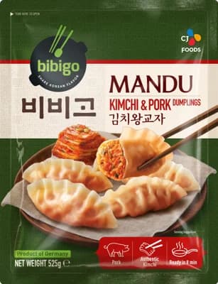 Bibigo Mandu knedlíčky plněné vepřovým masem, kimchi a zeleninou
