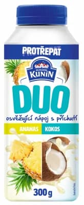 Mlékárna Kunín Duo zakysaný nápoj s příchutí ananas a kokos