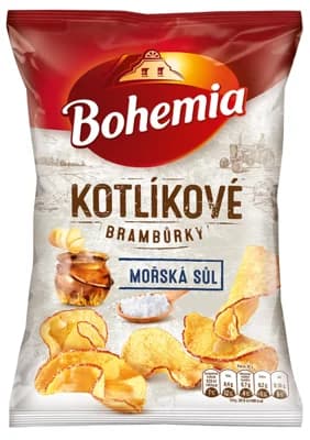 Bohemia Kotlíkové brambůrky, mořská sůl