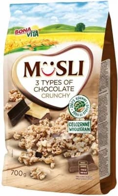 Bonavita Zapékané křupavé müsli 3 druhy čokolády