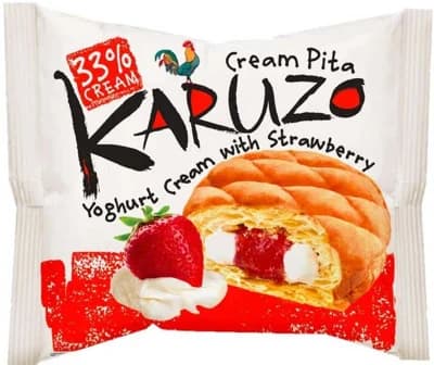 Karuzo s jogurtovo-jahodovou náplní