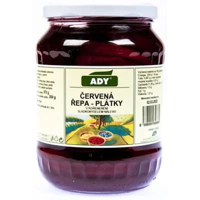 ADY Řepa červená plátky 4 x