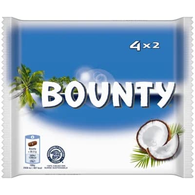 Bounty Kokosová tyčinka v mléčné čokoládě 4 x 57g
